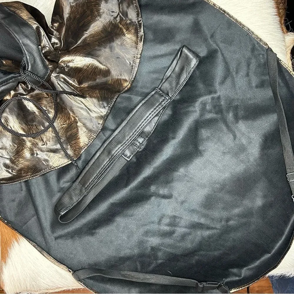 Doggiduds black & brown dog rain poncho size medium